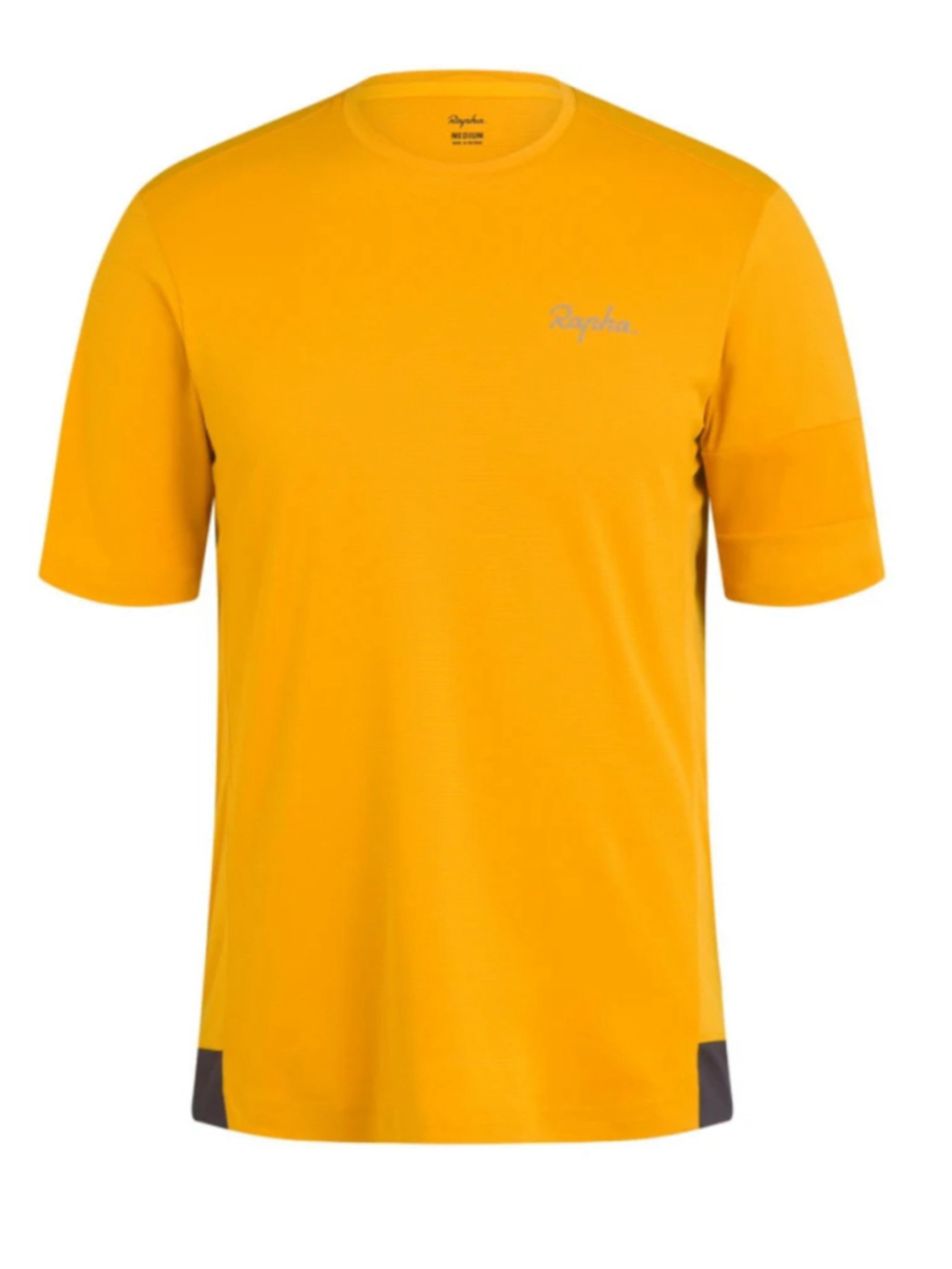 Rapha Explore Technical T-Shirt Men’s Small Dark Yellow Grey Cycling MTB Outdoor